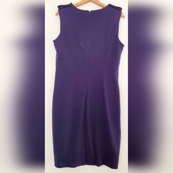 Calvin Klein navy v-neck shift dress - Picture 6 of 6